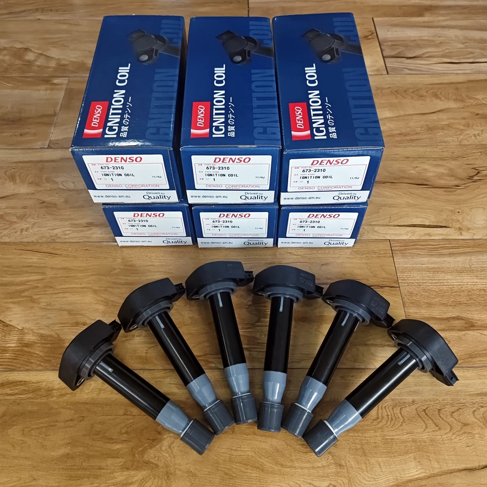 6x Denso Ignition Coil 673-2310 For Honda Accord Odyssey Acura 30520-P8E-A01 Foto 2 de 4