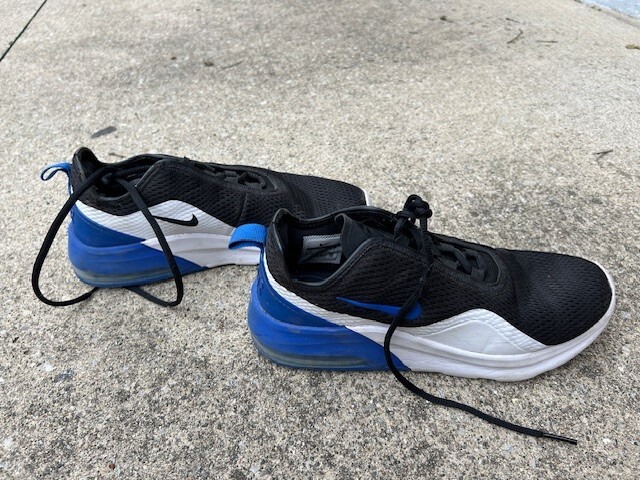 Nike Air Max Motion Size Running Shoes A00266-001 Black White Blue