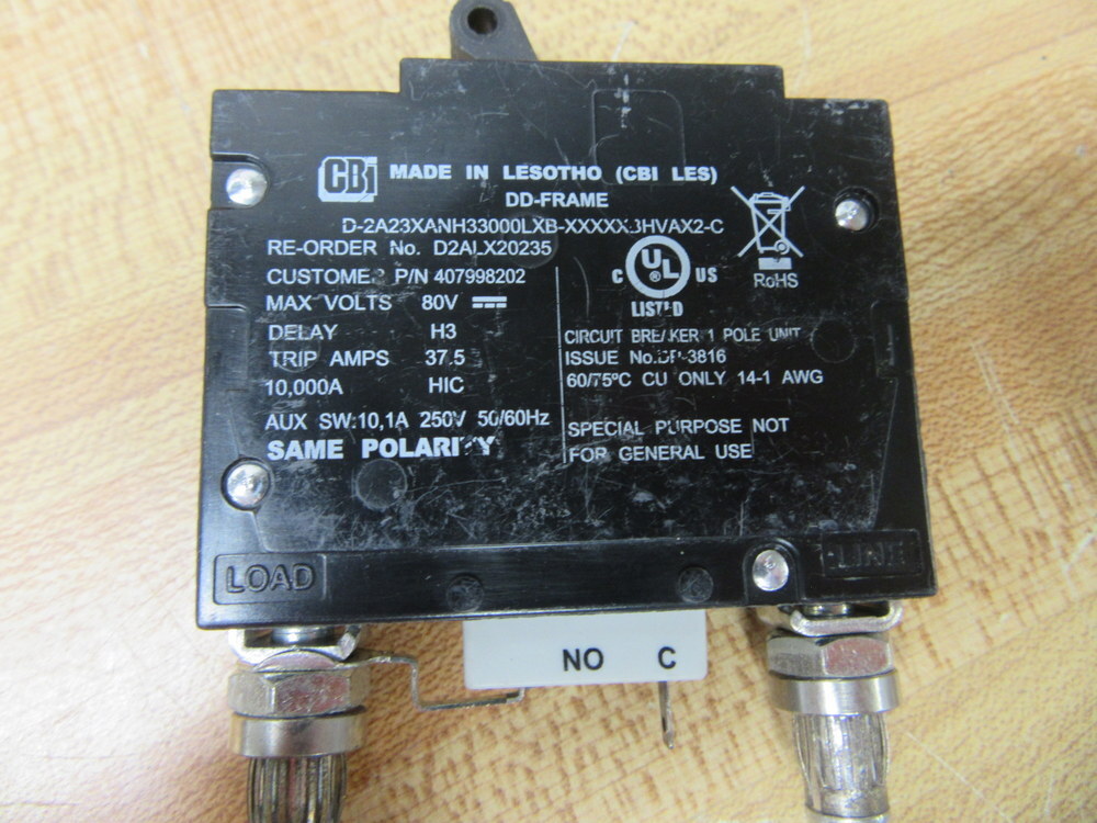 CBI D-2A23XANH33000LXB-XXXXXBHVAX2-C Circuit Breaker 30A | eBay