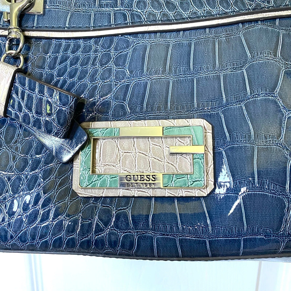 Christian Dior Blue Crocodile Diorissimo Medium Tote Bag – THE CLOSET