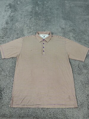 Horn Legend Shirt Mens XL Performance Luxury Houndstooth Stretch Golf Polo 