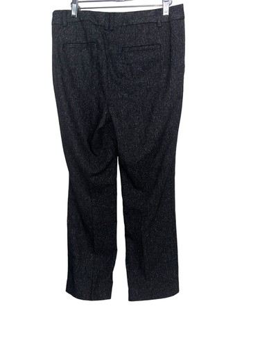 Talbots Windsor Straight Leg Wool Blend Trousers Pants Sz 6 Dark Gray Lined - Picture 3 of 9