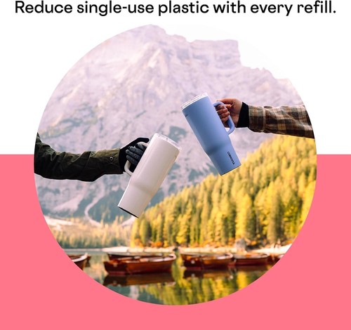 Spill-Proof 40 oz Cruiser Tumbler – Insulated Handle & Straw for Adventurers - 第 7/9 張圖片