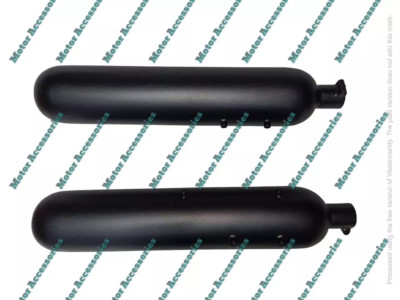 Fit For Royal Enfield Shotgun 650cc Stainless Steel tornado Silencer Black