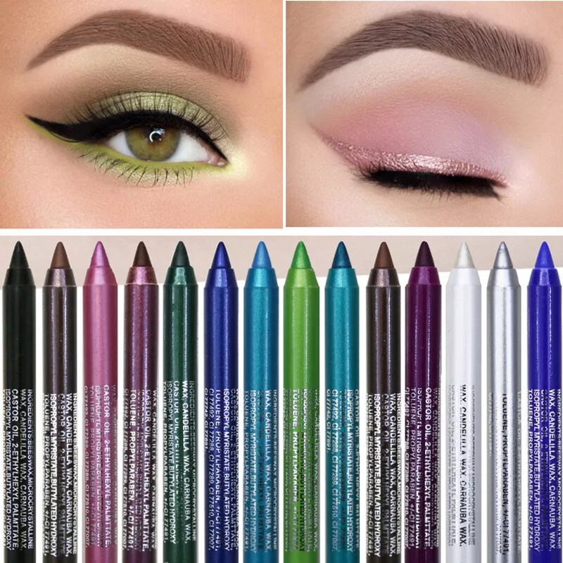 Eyeliner Pencil Matte Glitter Waterproof Eye Shadow Lip Liner