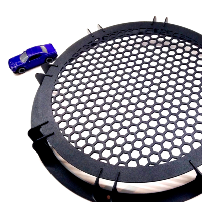 2 Grilles De Protection Pour Haut-parleur - Diamètre Extérieur 95 Mm, Intérieur 72 Mm, En Acier Et ABS, Avec Vis