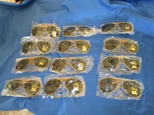 Lot of 12 Sunglasses Metal Frame "Aviator" Style Impact Resistant- UV GL-15