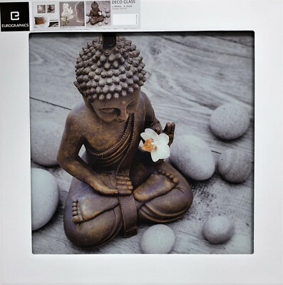 Eurographics DG-AHA2019 Deco Glass 50x50, Kissing Orchid, Zen, Mönch, NEU/OVP