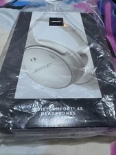 BOSE QuietComfort 45 Wireless Bluetooth Noise-Cancelling Headphones -White Smoke