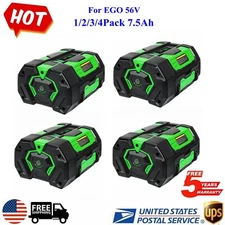 1-4Pack 56V 7.5 Ah Battery For Genuine EGO BA4200T BA2800T LB4800 Power+Tools