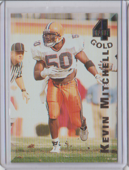 1994 Classic Four Sport Gold Rookie #100 Kevin Mitchell Syracuse Orangemen 49ers