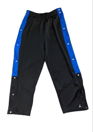 Pantalones para Correr Nike Jordan Snap Button Lados Tear Away Negros Azules Talla XXL - Imagen 1 de 7