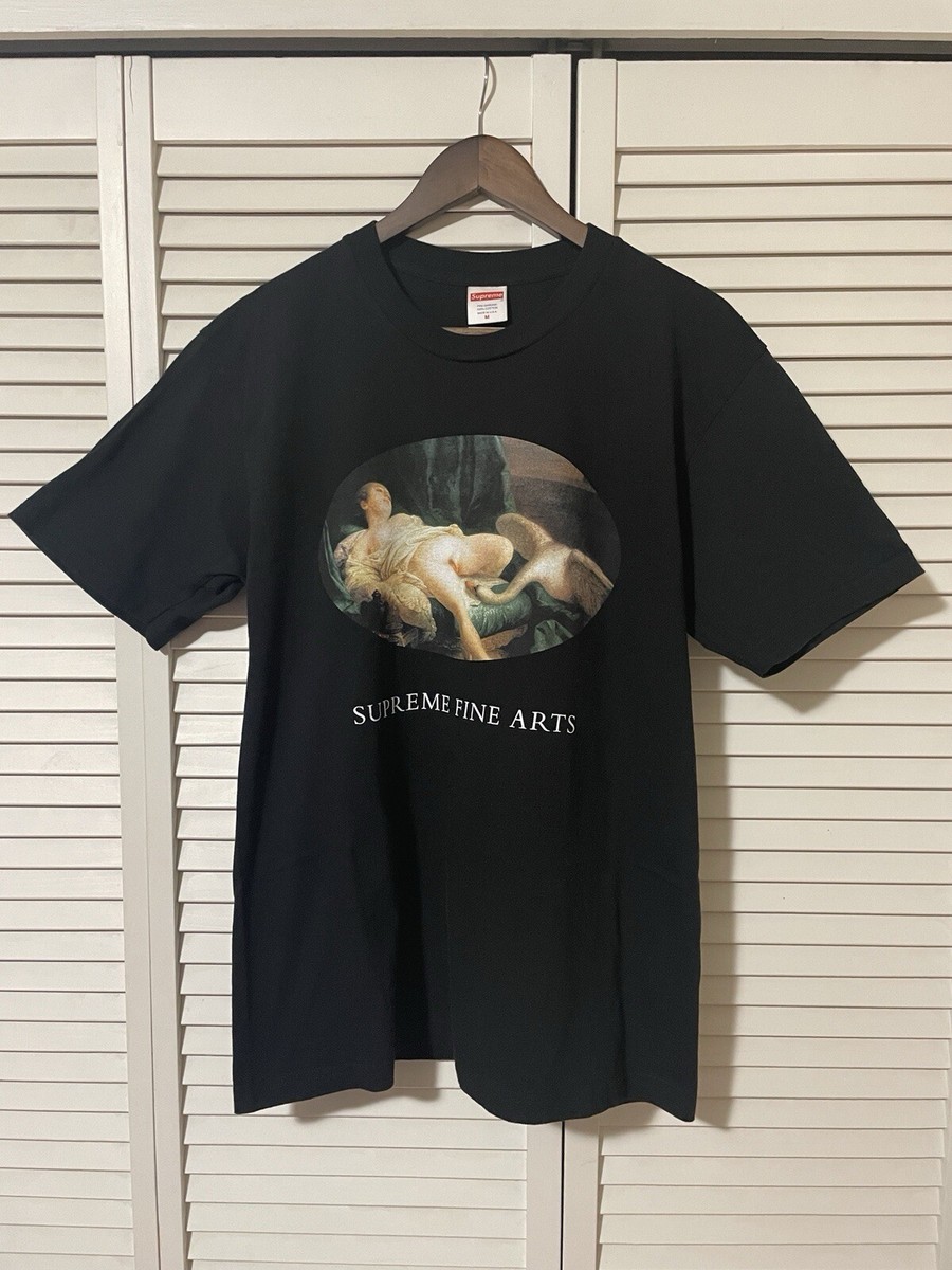 Supreme Fine Arts Leda and the Swan Tee Shirt Black Sz M 100 Supreme Fine Arts Leda and the Swan Tee Shirt Black Sz M 100