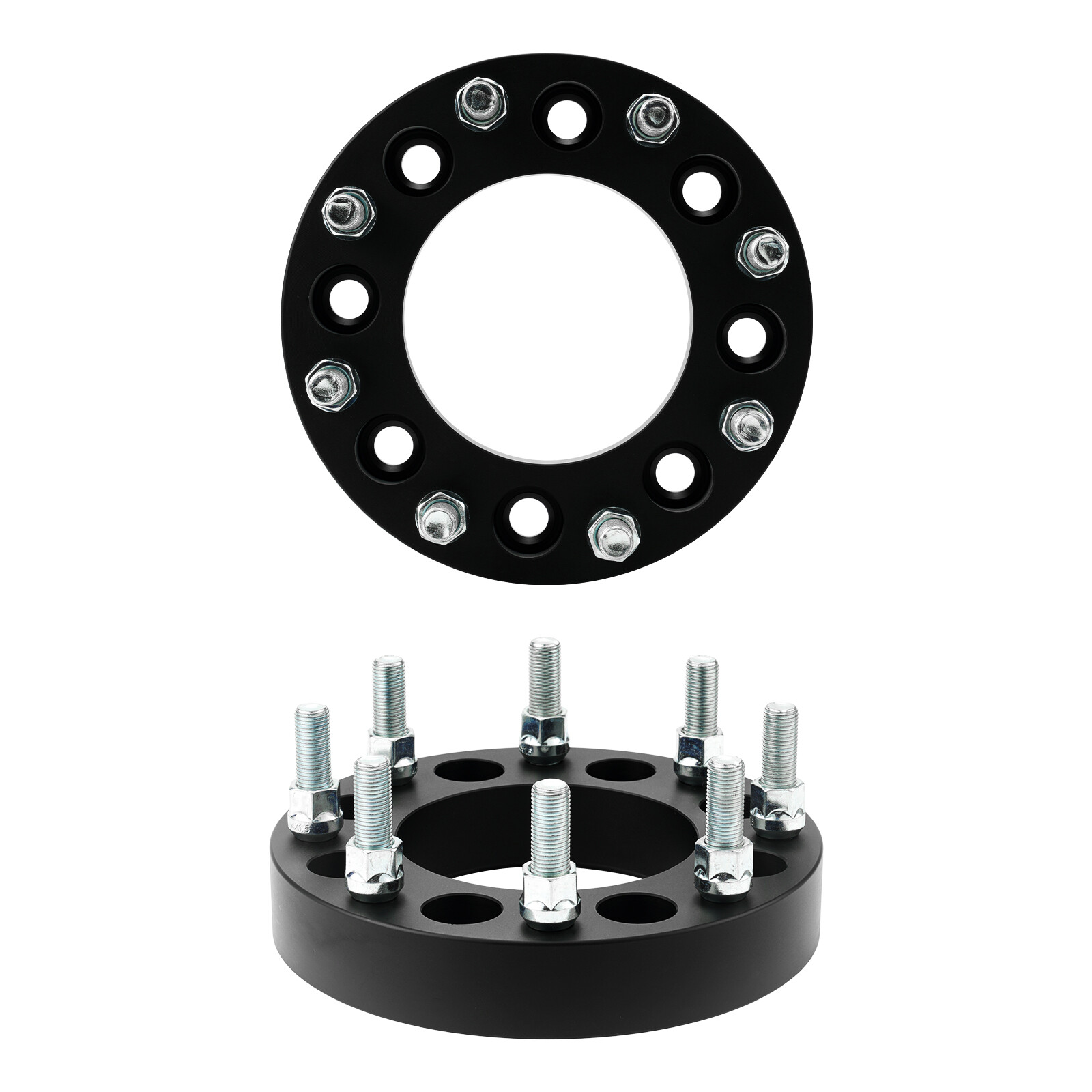 (2) 1.5“ 8x6.5 to 8x180 Wheel Adapters For GMC Sierra Silverado 2500