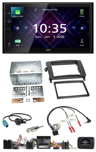 JVC DAB 2DIN Lenkrad Bluetooth USB Autoradio für Mercedes Vito Viano W639 Audio