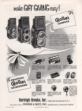 Rollei - Cameras - Original Magazine Ad - 1954