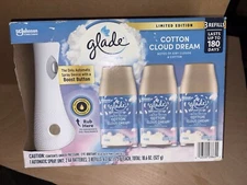 Glade Automatic Spray Unit & 3 Refills  - Cotton Cloud Dream, Limited Ed.