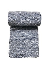 Indian Multi wifi Hand Block Print Baby Quilt Cotton Filled Cotton Coverlet