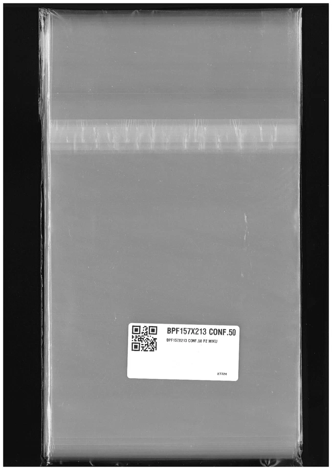 100 Buste per fumetti tipo MANGA/LUPO ALBERTO 157×213 mm MIKU® 1572135000006