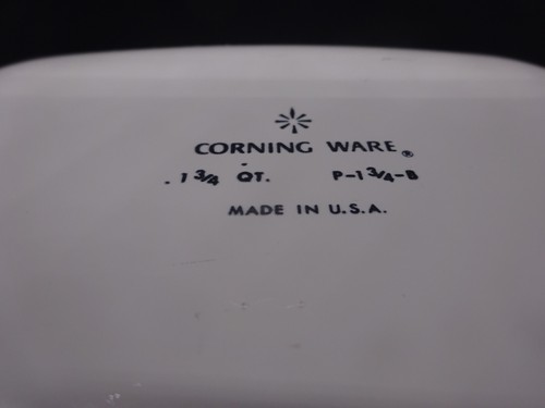 Vintage Corning Ware blaue Kornblume 1-3/4 Quart Auflaufform P-1-3/4-B & Kochtopf - Bild 9 von 10