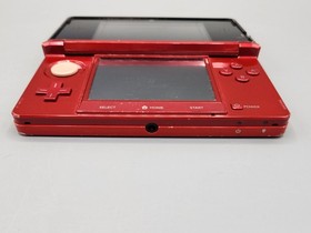 2010 Nintendo 3DS CTR-001 Glossy Red Tested Works No Stylus + Smash Bros