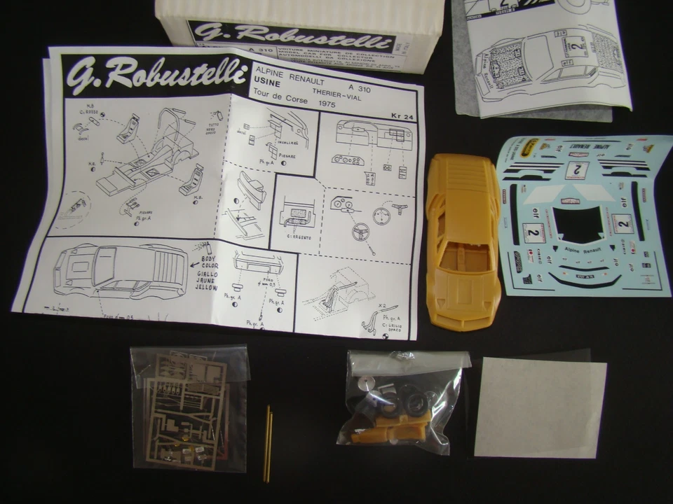 Kit 1/43 Robustelli Alpine A310 usine Tour de Corse 1975 - Photo 4/4