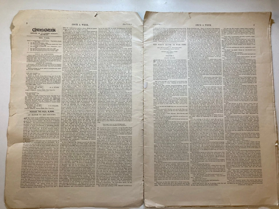 Once A Week Magazine June 17 1890 Vol 5 No 9 Illustrated Weekly Newspaper - Image 2 of 4