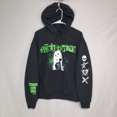 Avril Lavigne Sweatshirt Womens Size Large Black Greatest Hit 2025 Tour Hoodie 