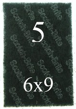 Scotch Brite Heavy Duty Industrial Size Scour Pads 6"x9" Lot of 5