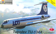Kovozavody Prostejov Tupolev Tu-134A Malév / LOT 1:144  OVP