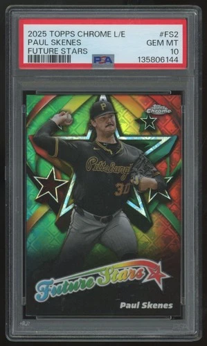 2025 Topps Chrome Logofractor Paul Skenes Future Stars #FS-2 PSA 10