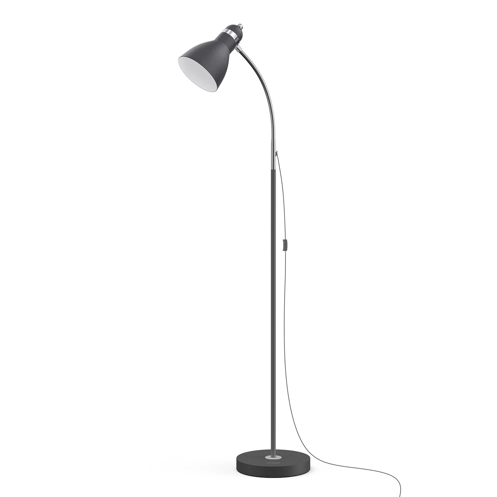 Adjustable Gooseneck Metal Floor Lamp with Heavy Base for Home Office-image