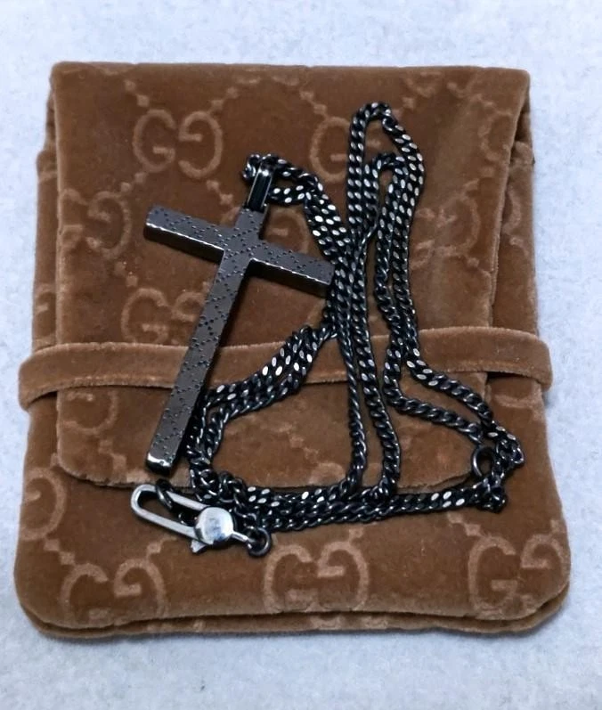 Collana GUCCI Croce Diamante con Sacchetto 41061