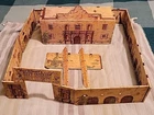 VTG MARX Walt Disney's Davy Crockett Alamo Tin Playset + 18 Cowboys & Indians