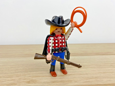 Playmobil 5458 Western Figur Serie 6 Bandit Cowboy mit Cape - 100% vollständig