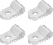 Nylon Cable Clamps 100Pcs White 5 8 Inch R Type