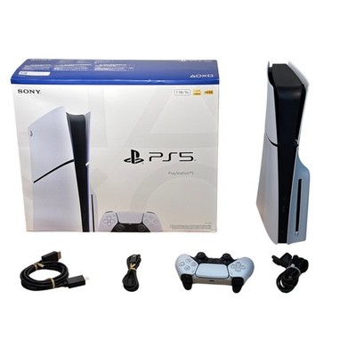 Sony PlayStation5 Slim Disc Ed CFI-2115 Wht/Blk 1TB Home Video Game Console 1452