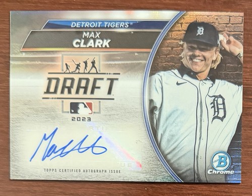 Max Clark #BDNA-MC 2023 Bowman Draft Night Autographs card