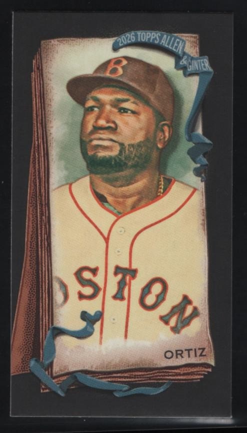 David Ortiz 2026 Topps Allen & Ginter Mini Black Border #33 Red Sox