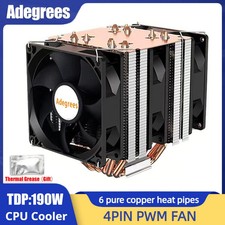 6 Heat Pipe CPU Cooler 4Pin PWM PC Quiet Air Cooler Fan for Intel LGA 1366 1700