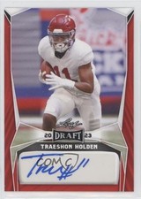 2023 Leaf Draft Auto Red Traeshon Holden #BA-TH1 Auto 0it8