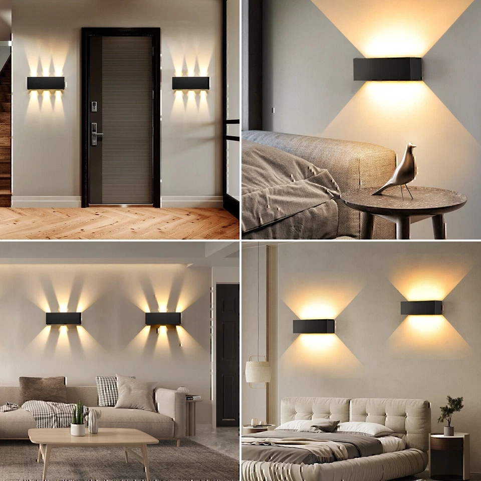 Cube Würfel LED Wandleuchte Wandlampe mit Bewegungsmelder Up Down außen/innen NE - Bild 3 von 4