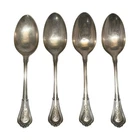 GORHAM NORFOLK STERLING SILVER DEMITASSE SPOONS 5.5" LOT OF 4 - 85.0g SCRAP