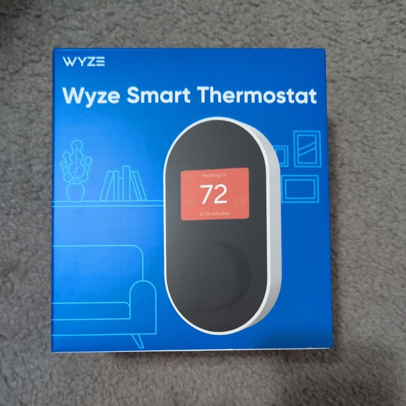 NEW Wyze Smart Thermostat WTHERM WiFi Programmable Alexa Google Black Cool Heat