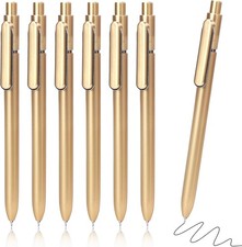 12 Pcs Black Gel Pens 0.5mm Black Gel Ink Pens Bulk Fine Point Quick Drying Pens