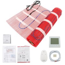 30 Sqft 120V Floor Heating Mat Kit Electric Radiant Floor Heating System