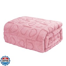 gogobunny Calming Plush Dog Cat Blanket 300GSM Coral Fleece, Ultra-Soft Machi