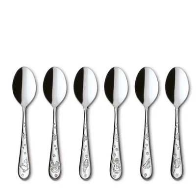 Villeroy & Boch Toy's Delight Set de 6 Cuillères à Café en Acier Inoxydable - Photo 1/2