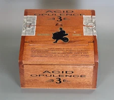 Drew Estate - Acid Opulence 3 Robusto - Wood Cigar Box w/ Tri-Fold Lid Nicaragua