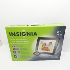 Insignia 8" Digital Picture Frame NS-DPF0812W w/ Remote USB Holds 2000 Photos NE